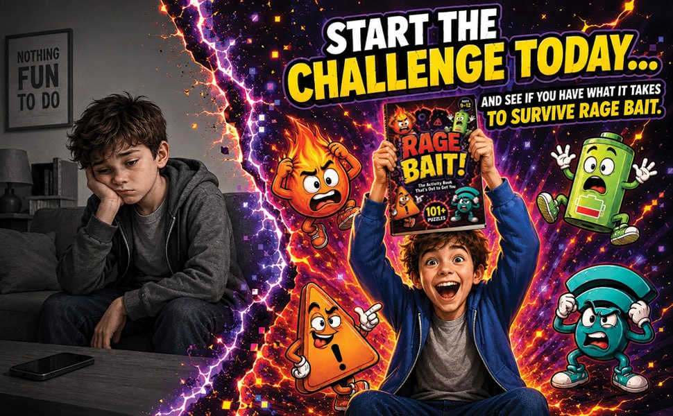 RAGE BAIT! activity book
